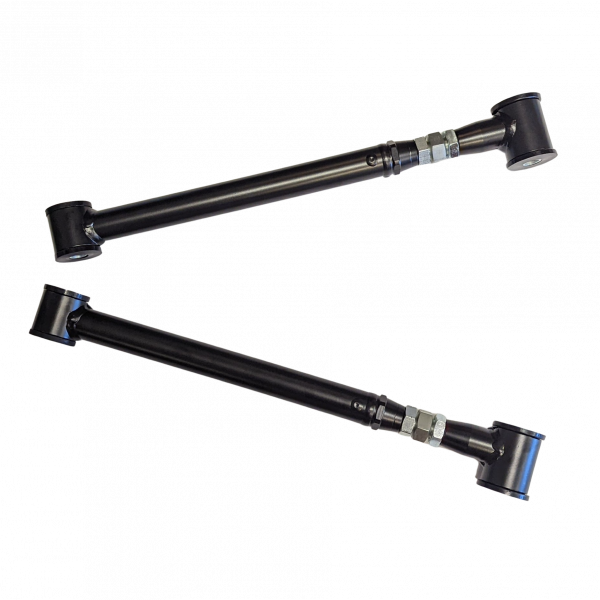 J&M Rear Lower Control Arms - On-Car Adjustable - Black (2005 - 2014 Mustang) 23816B