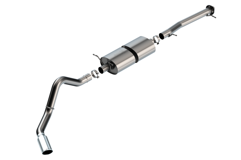 Borla Catback Exhaust System - S-Type - Chrome Tips (2020 - 2026 Silverado 2500/3500 / 2020 - 2026 Sierra 2500/3500) 140833