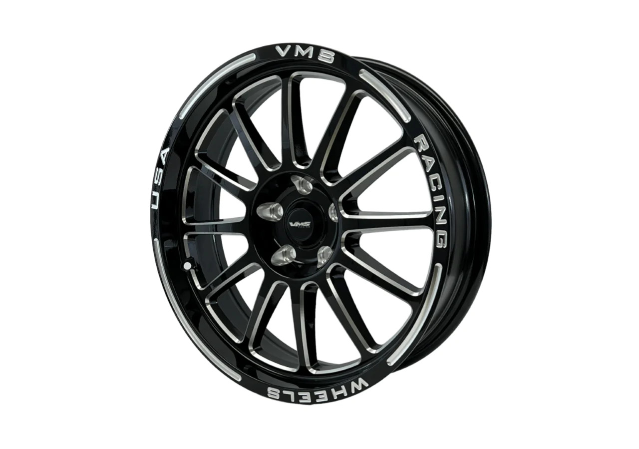 VMS 18X5 Front Black Hawk Drag Race Wheel (10-23 Camaro/14-17 SS/08-14 CTSV) VWBH018