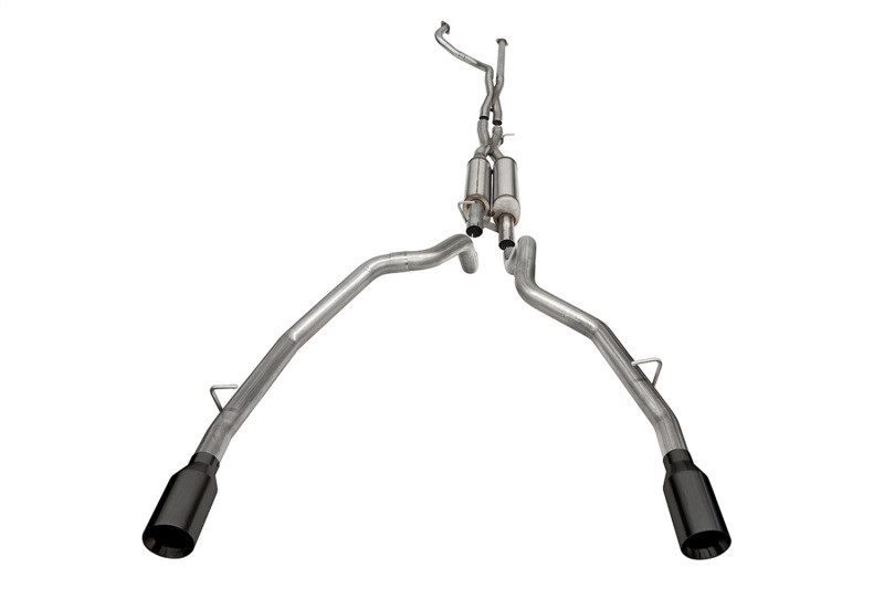 Corsa Catback Exhaust - Xtreme - Black Powder Coat Tips (2021 - 2024 Ram TRX 6.2L) 21189BPC