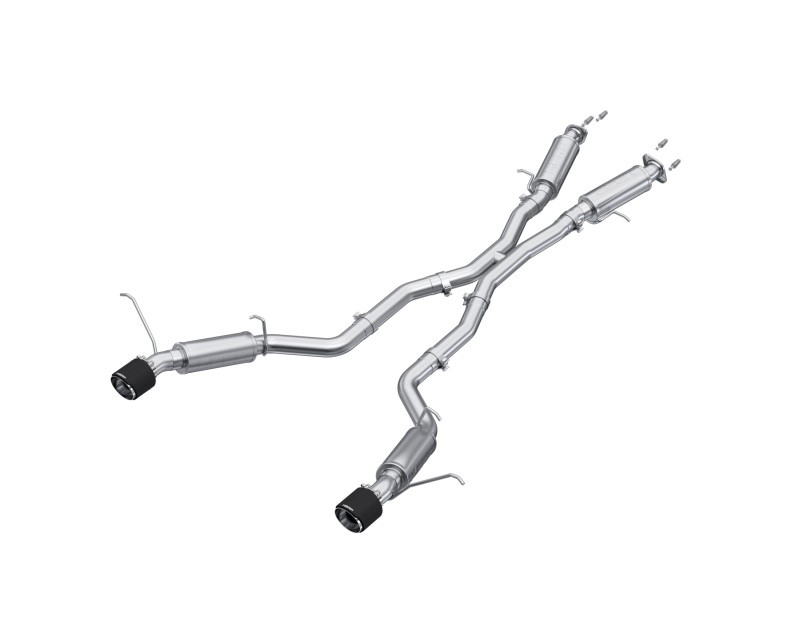 MBRP Armor Plus 3" Catback Exhaust Street Profile Dual Rear Exit Carbon Fiber Tips (2012 - 2021 Grand Cherokee SRT8) S55253CF
