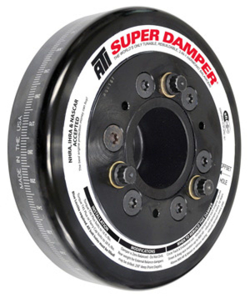 ATI Damper - 7.074" - Aluminum - 6 Groove - 3 Percent UD - 1 PC - Race Version (2008 - 2015 Mitsubishi Evo 10) ATI918254