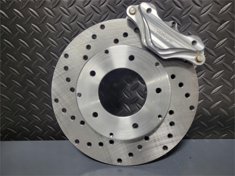 Aerospace Components 1 Piston Spindle Mount Front Drag Race Brake Kit For Lamb Strut