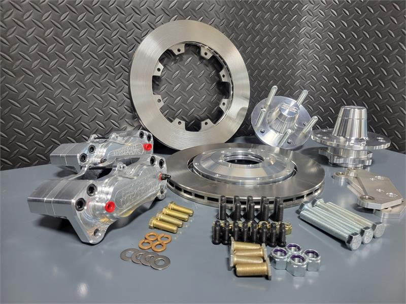 Aerospace Components 4 Piston Pro Street Front Brake Kit 55-57 Chevy