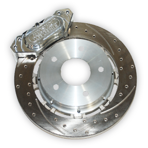 Aerospace Components 4 Piston Pro Street Front Drilled, Slotted, Brake Kit 93-04 Camaro/ Firebird (Hat Style)