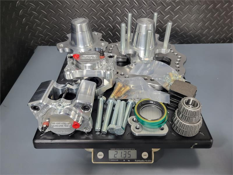 Aerospace Components 2 Piston Pro-Lite Front Drag Race Kit 71-77 Vega, 75-80 Monza