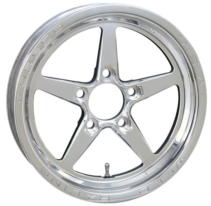 Weld Alumastar 15x3.5 Non-Beadlock Wheel - 5x4.75 BP - 2.25" BS - Polished - 88-15272