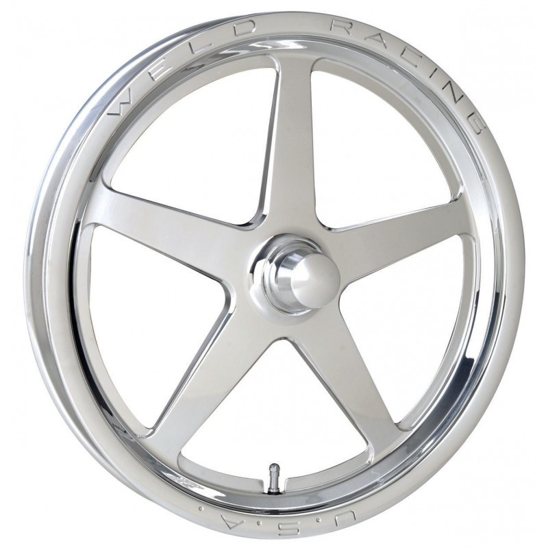 Weld Alumastar 18x6 Non-Beadlock Wheel - 5x114.3 BP - 3.2 BS - Polished (2005 - 2023 Mustang) 88P-1806206