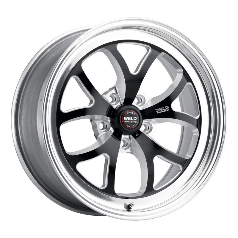 Weld 17x8 S76 Black Center Front/Rear Wheel (1982-1992 Camaro