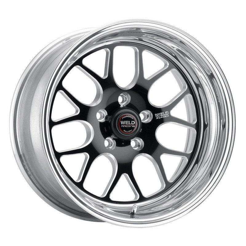 Weld 15x5 S77 Black Center Front Wheel (1984-1986 Mustang SVO