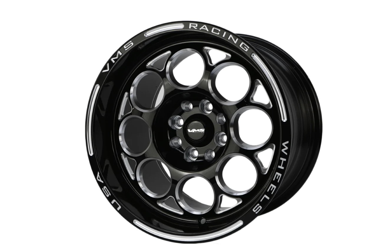 VMS Wheels Modulo 15X8 4X100/108 20 ET 73.1 CB Black Milling
