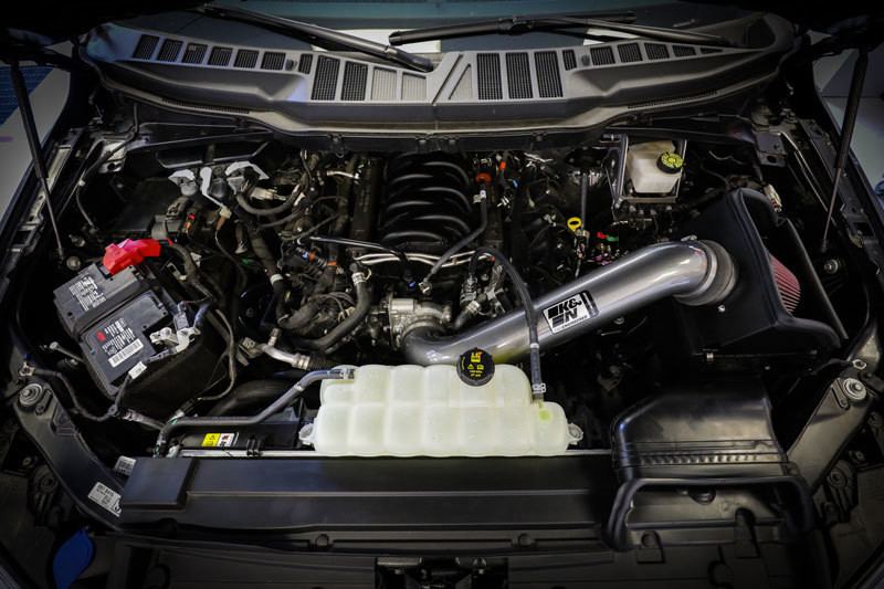 K&N 77-2616KC installed on Ford F-150 5.0L Coyote