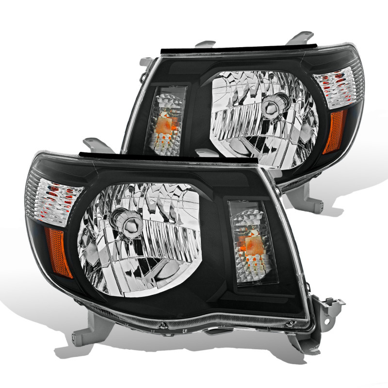 Raxiom 05-09 Toyota Tacoma Headlights- Black Housing (Clear Lens) - TT5924 Photo - Primary