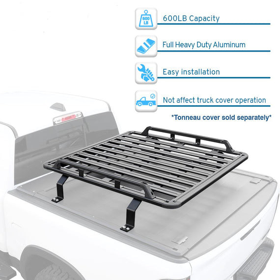 Truck2Go Luggage Load Rack for Truck Bed (Truck2Go Tonneau Covers) TG ...