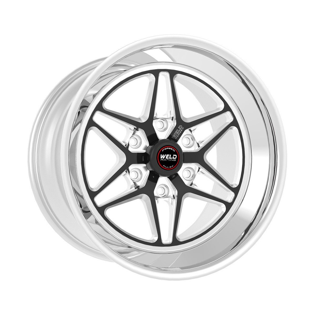 Weld S81 HD 17x10 Rear Wheels Black Center (2004-2023 Ford F-150