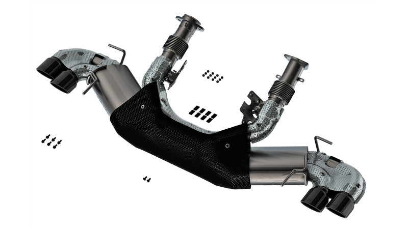 Borla Cat-Back Exhaust System - ATAK - Black Tips (2020 - 2026 Corvette C8 - NO NPP Valves) 140841BC