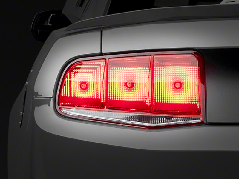 Raxiom 10-12 Ford Mustang Aero Tail Lights- Blk Housing (Smoked Lens) - 49145 Photo - Primary