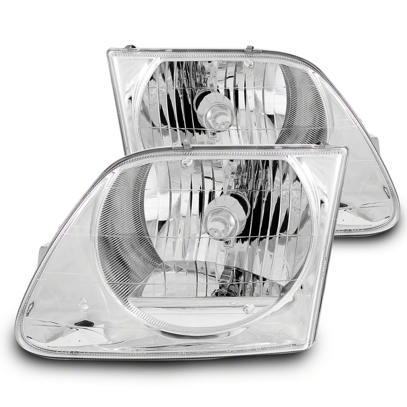 Raxiom 97-03 Ford F-150 G2 Euro Headlights- Chrome Housing (Clear Lens) - T542852 Photo - Primary