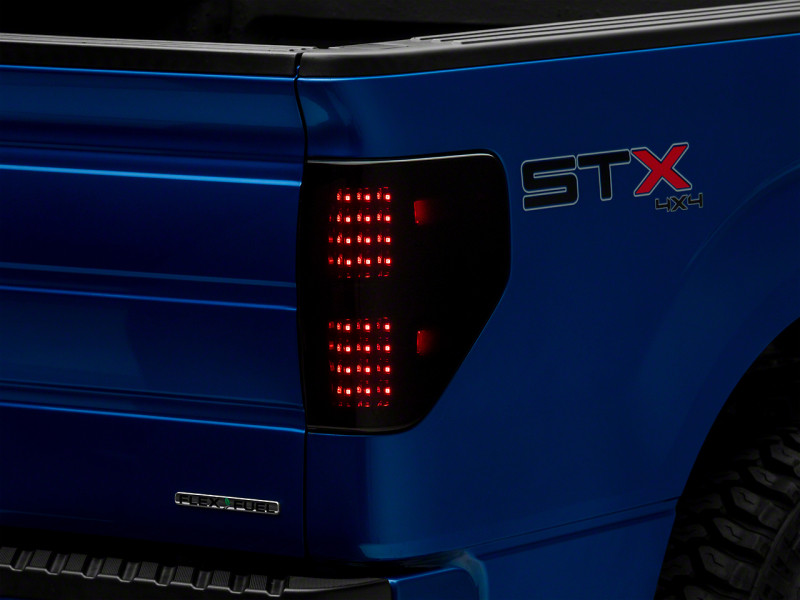 Raxiom 09-14 Ford F-150 Styleside Axial Series LED Tail Lights- Blk Housing (Smoked Lens) - T565678 Photo - Primary