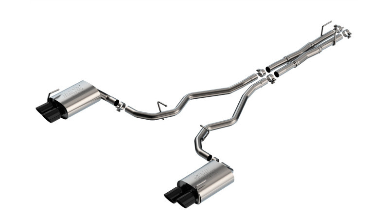 Borla Catback Exhaust - ATAK - Black Chrome Tips (2019 - 2025 Explorer Platinum) 140894BC