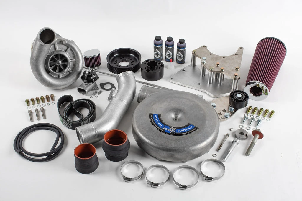 Vortech V-1 Ti-Trim LS swap supercharger system satin for C5 C6 FEAD