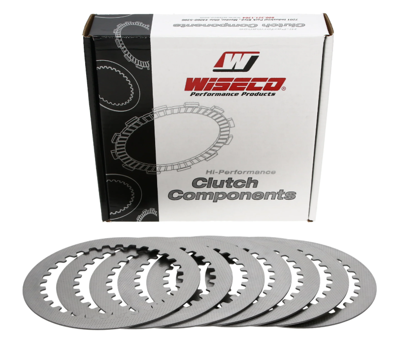 Wiseco Clutch Plate Kit - 6 Steel Clutch Basket - WPPS032