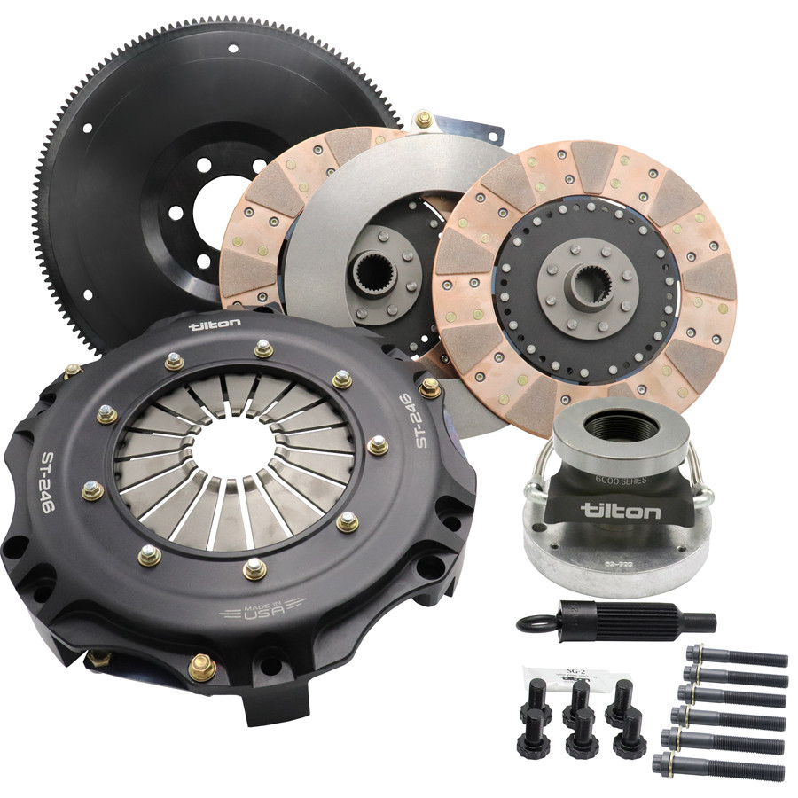 テレスドン Tilton ST-246 Twin Disc Clutch Kit Solid Hub Cerametallic w/ HRB