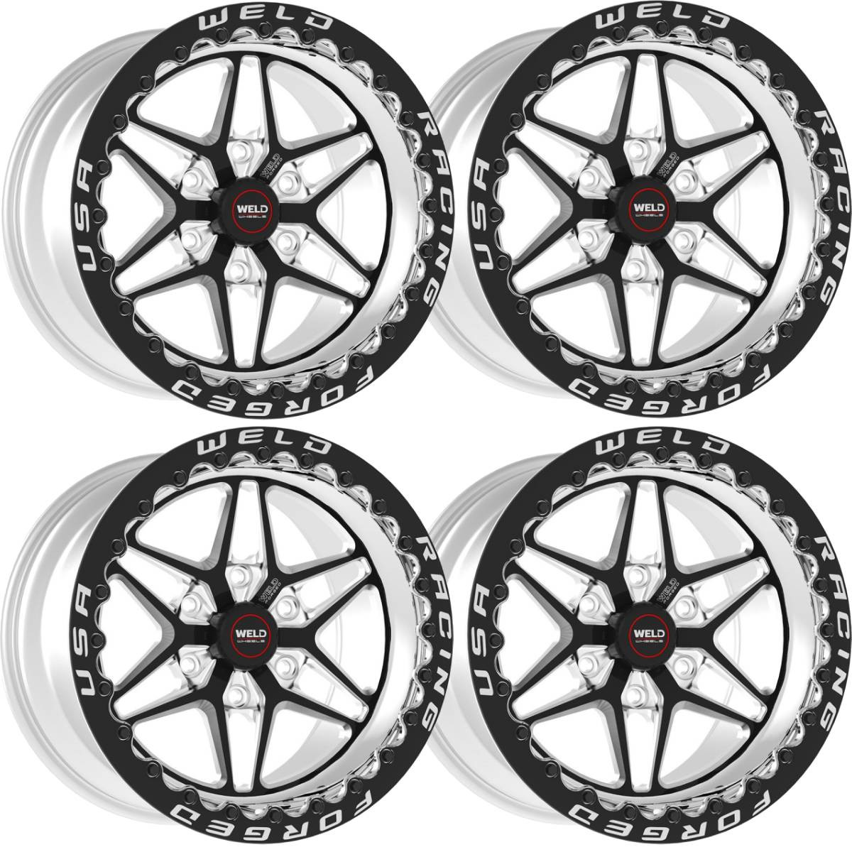 Weld S81 HD Drag Pack 17x9.5 Front Beadlock / 17x10 Rear Beadlock