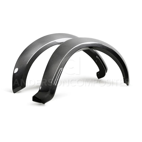 Anderson Composites Carbon Fiber Front Fender Flares - Wide (2017 - 2020 Raptor) AC-FLR17FDRA-F-W