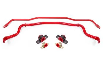BMR Tubular Sway Bar Kit w/Bushings - Front & Rear - Red (2015 - 2026 Mustang) SB760R