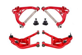 BMR A-Arm Kit Upper & Lower Red (1970-1981 Camaro / Firebird) AAK321R