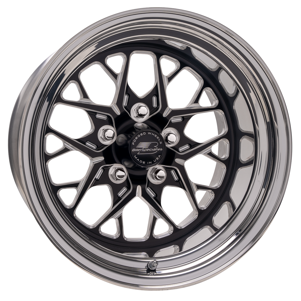 Billet Specialties 15x10 Redline Front / Rear Wheel 5x4.75 BP 5.00 BS - Black - BRS07510L6150