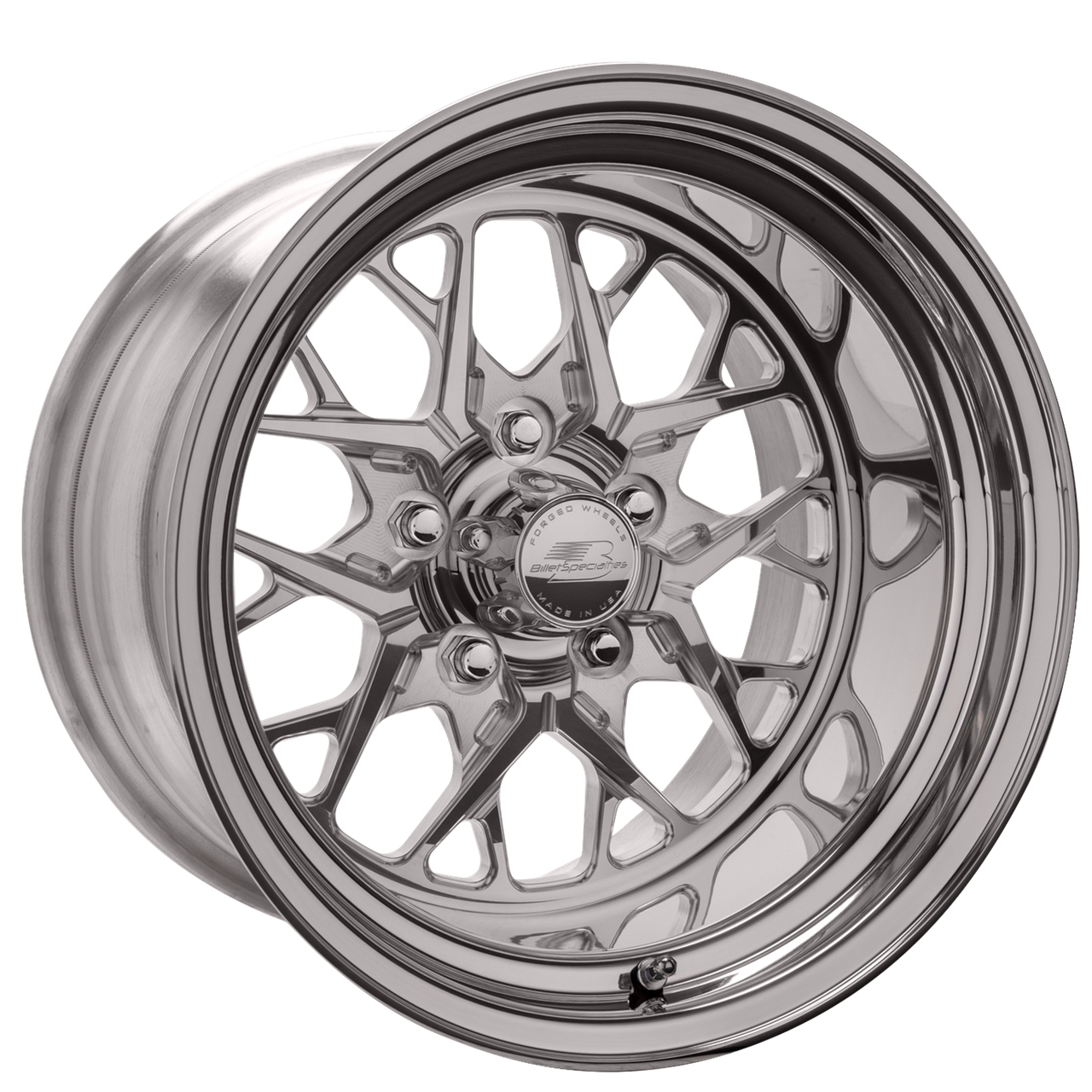 Billet Specialties 15x4 Redline Front / Rear Wheel 5x4.50 BP 1.625 BS - Polished - RS07540L6516