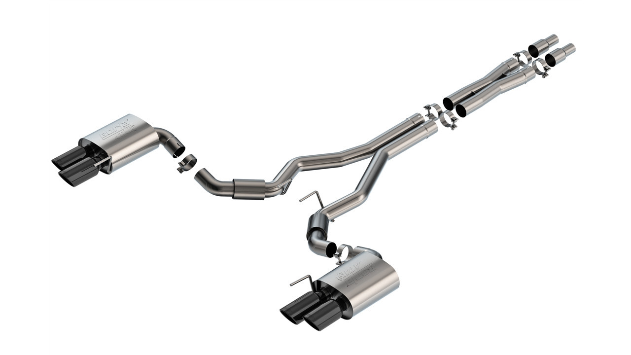 Borla ATAK Black Quad Exhaust 24-26 Mustang GT