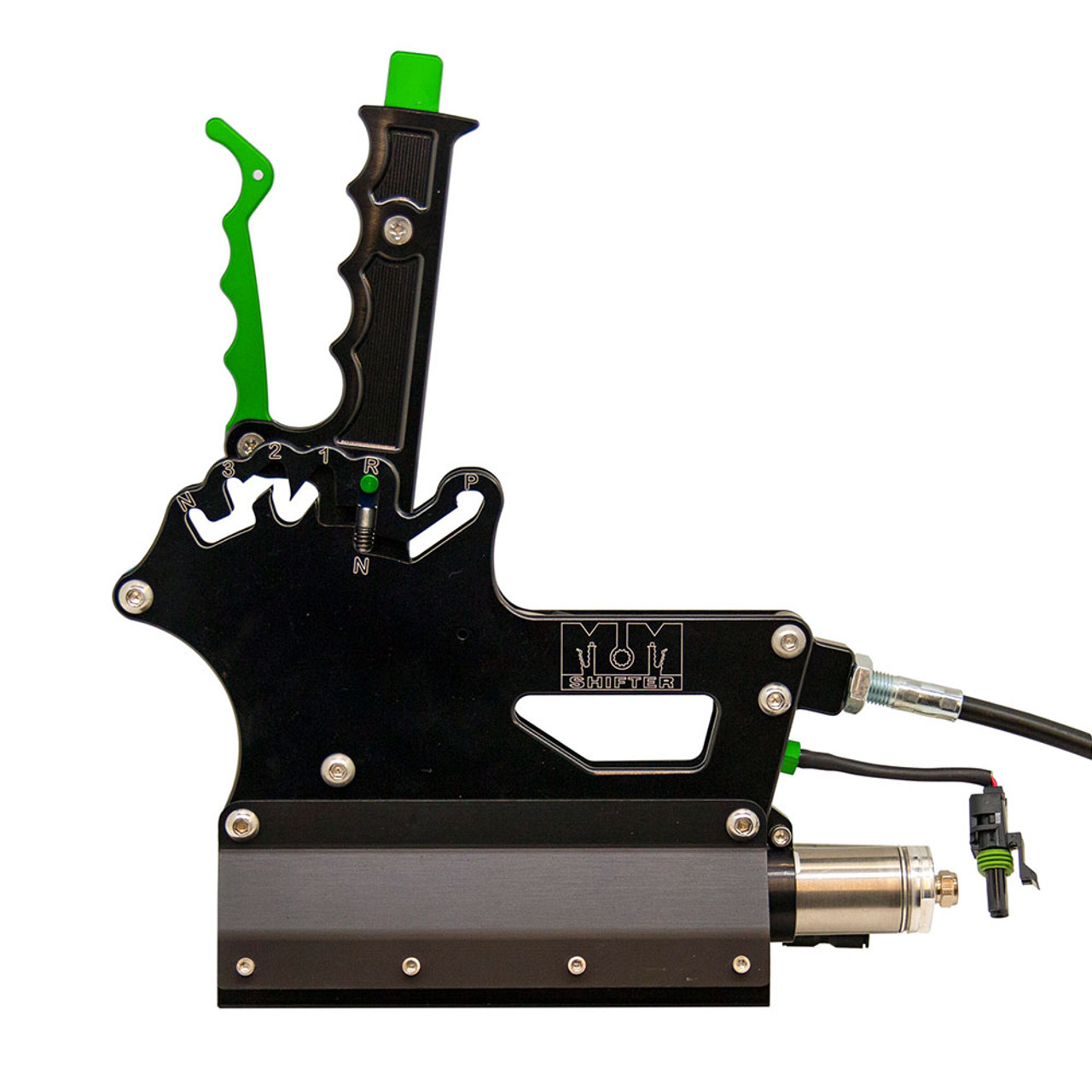 M&M Transmission 3-Speed Safe Neutral TH400 Shifter - Green