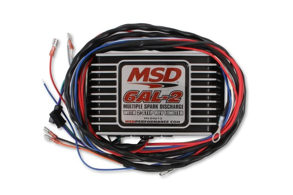 MSD 6AL-2 Ignition Control w/ 2-Step Rev Limiter Black (Universal