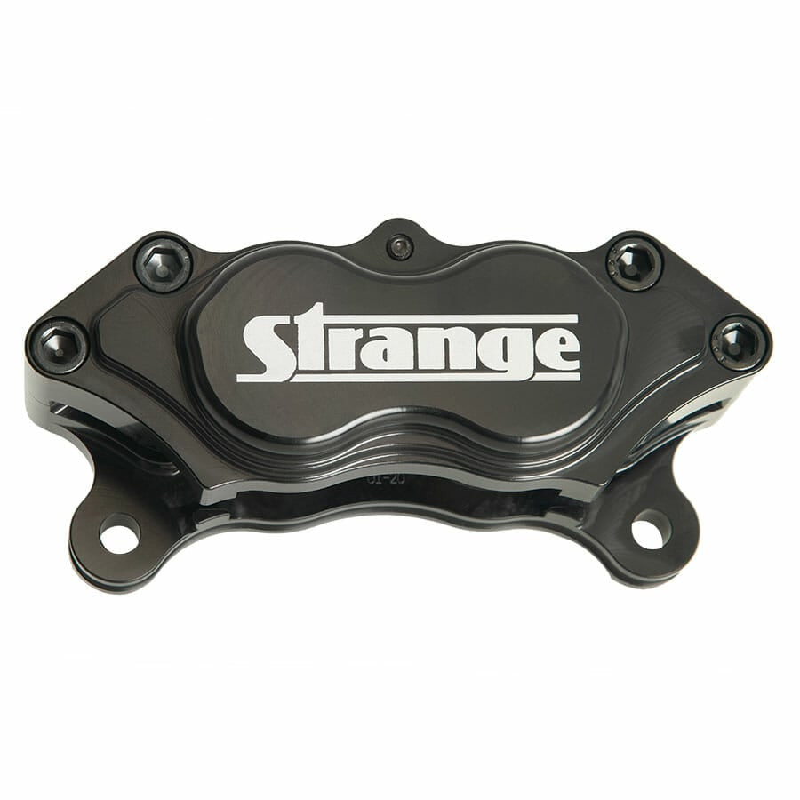 Strange Engineering Billet 4 Piston Carbon Caliper For 2 Pc Pro Stock Axles & 9"/9 1/2" Live Axle - B5042