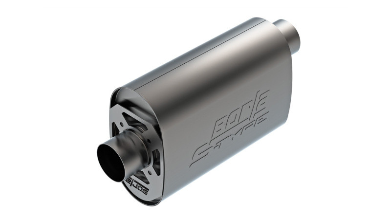 Borla CrateMuffler - S-Type - 3" Offset Inlet / 3" center Outlet (2008 - 2013 Corvette / 2010 - 2015 Camaro) 400957