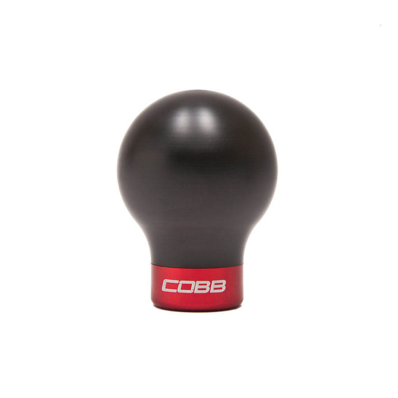 Cobb 6-Speed COBB Shift Knob - Black w/Stealth Red Collar - Non-Weighted (2016 - 2026 WRX / 2006 - 2012 Subaru Legacy GT / 2004 - 2014 Impreza STi) - 213350-RD