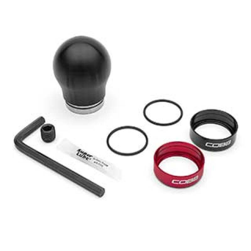 Cobb Short Weighted COBB Knob - Black w/Black Base (2013 - 2018 Focus ST / 2016 - 2018 Focus RS / 2014 - 2019 Fiesta ST / 2013 - 2016 FR-S / 2013 - 2026 BRZ) - 291360-BK