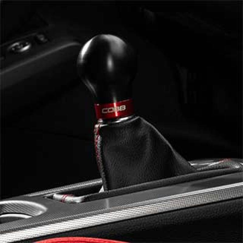 Cobb Short Weighted Cobb Knob - Black w/Black Trim (2023 - 2026 Civic Type R / 2022 - 2026 Civic Si / 2024 - 2026 Integra Type S) - 2H2365-BK