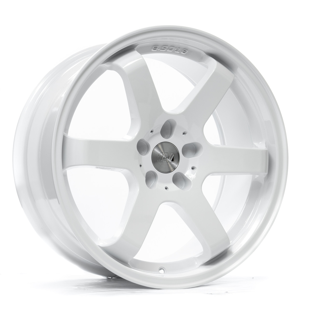 Axe Wheels 18x8.5 ZX6 Aluminum Wheel - 72.6 Bore - 5x108 BC - 40mm Off Set - Gloss White - 8518BLNK40ZX6W - 5108