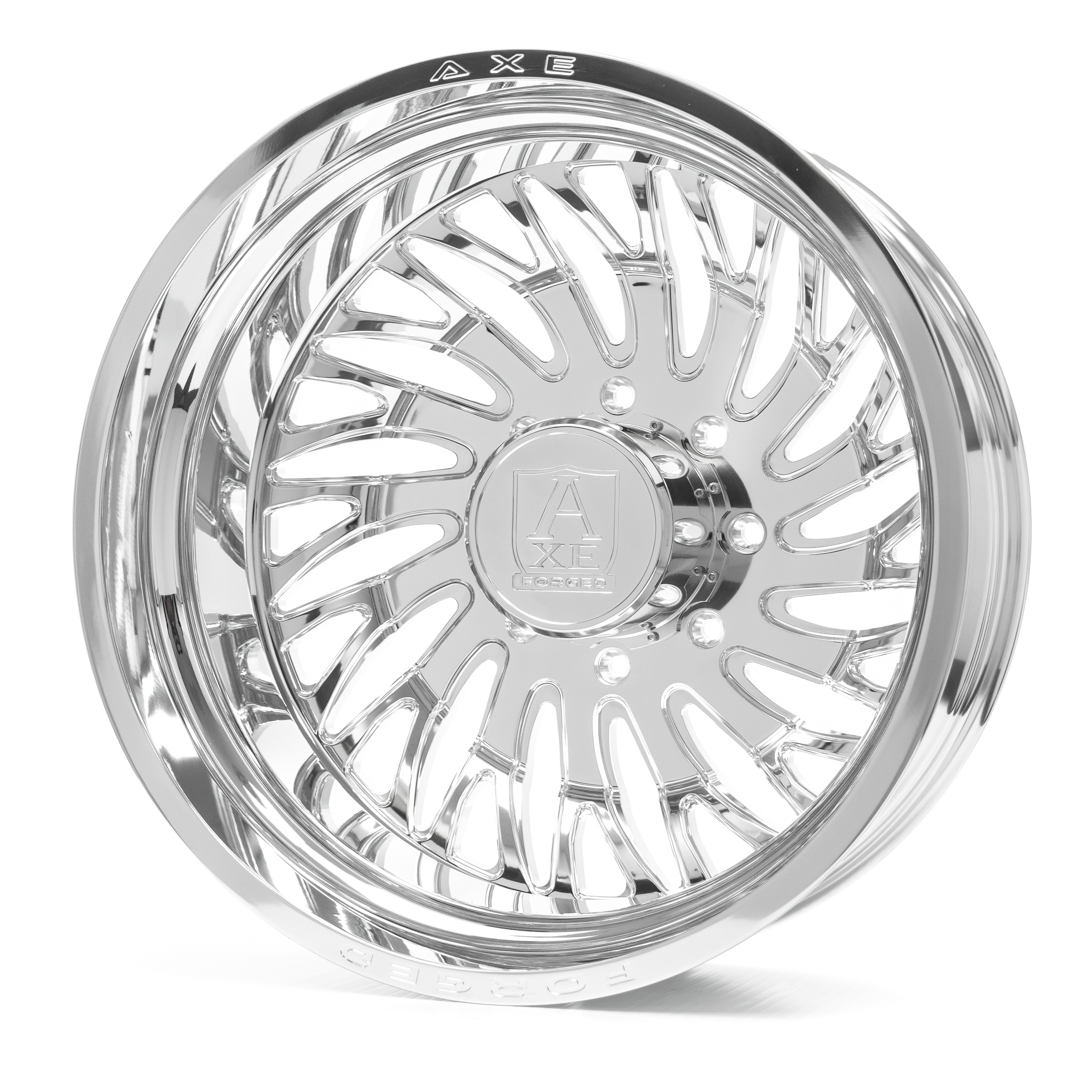 Axe Wheels 24x8.25 AF10 Dually Forged Aluminum Wheel - 154.2 Bore - 8x210 BC - -146 / +168 Off Set - Fully Polished Right Rear Inside - 248210146168AF10FPRI