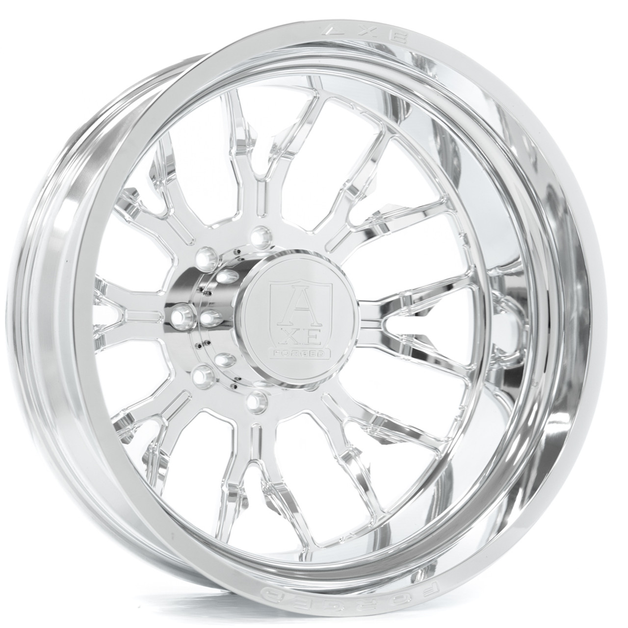 Axe Wheels 22x8.25 AF6 Dually Forged Aluminum Wheel - 170.1 Bore - 10x225 BC - -146 / +168 Off Set - Fully Polished Front Wheel - 2282510225AF6FP*F