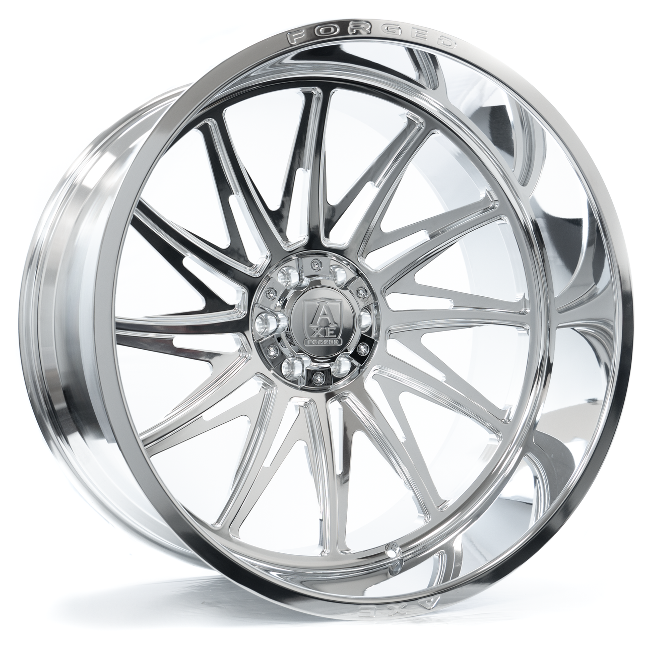 Axe Wheels 24x12 AF9 Fully Forged Aluminum Wheel - 125.2  Bore - 8x165 BC - -44 Off Set - Fully Polished -24128165-44AF9FP-8165