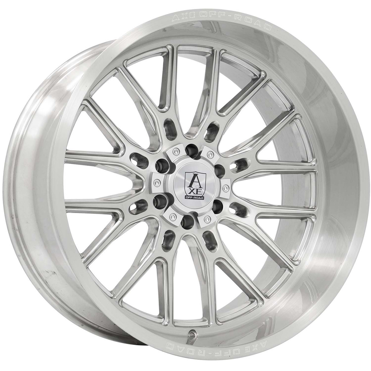 Axe Wheels 26x12 Atlas Offroad Aluminum Wheel - 87.1 Bore -  5x139 BC - -44 Off Set - Silver Brush Milled - 261210H-44ATLSM-5139