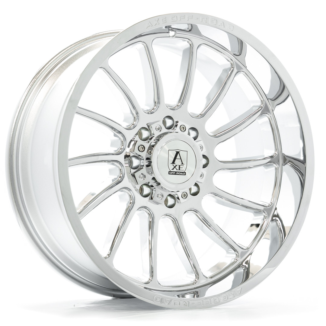 Axe Wheels 24x12 Chronus Beadlock Offroad Aluminum Wheel - 87.1 Bore - 5x139 BC - -44 Off Set - Chrome - 241210H-44CHRCH-5139