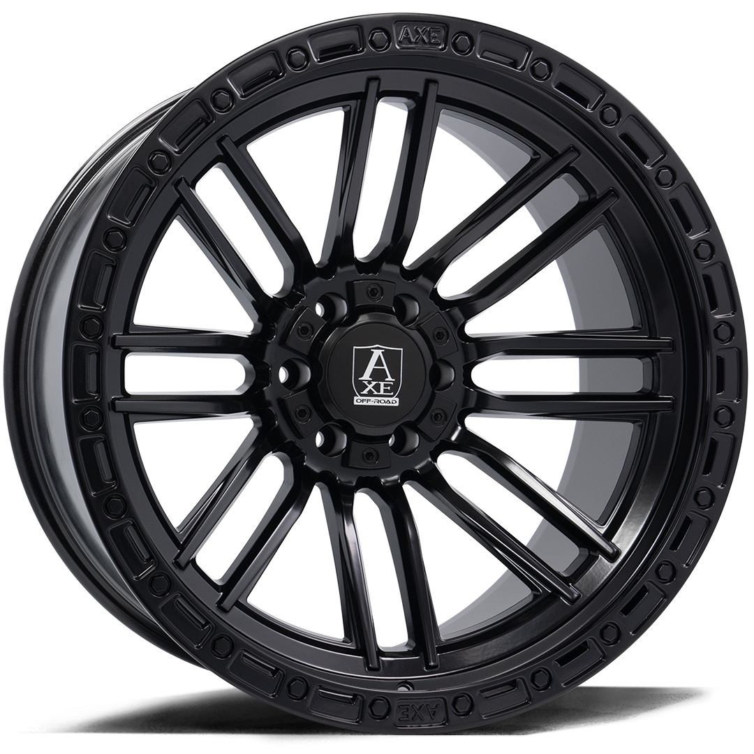 Axe Wheels 22x10 Icarus Offroad Beadlock Aluminum Wheel - 125.2 Bore - 8x165 BC - -19 Off Set - Satin Black - 22108165-19ICASB