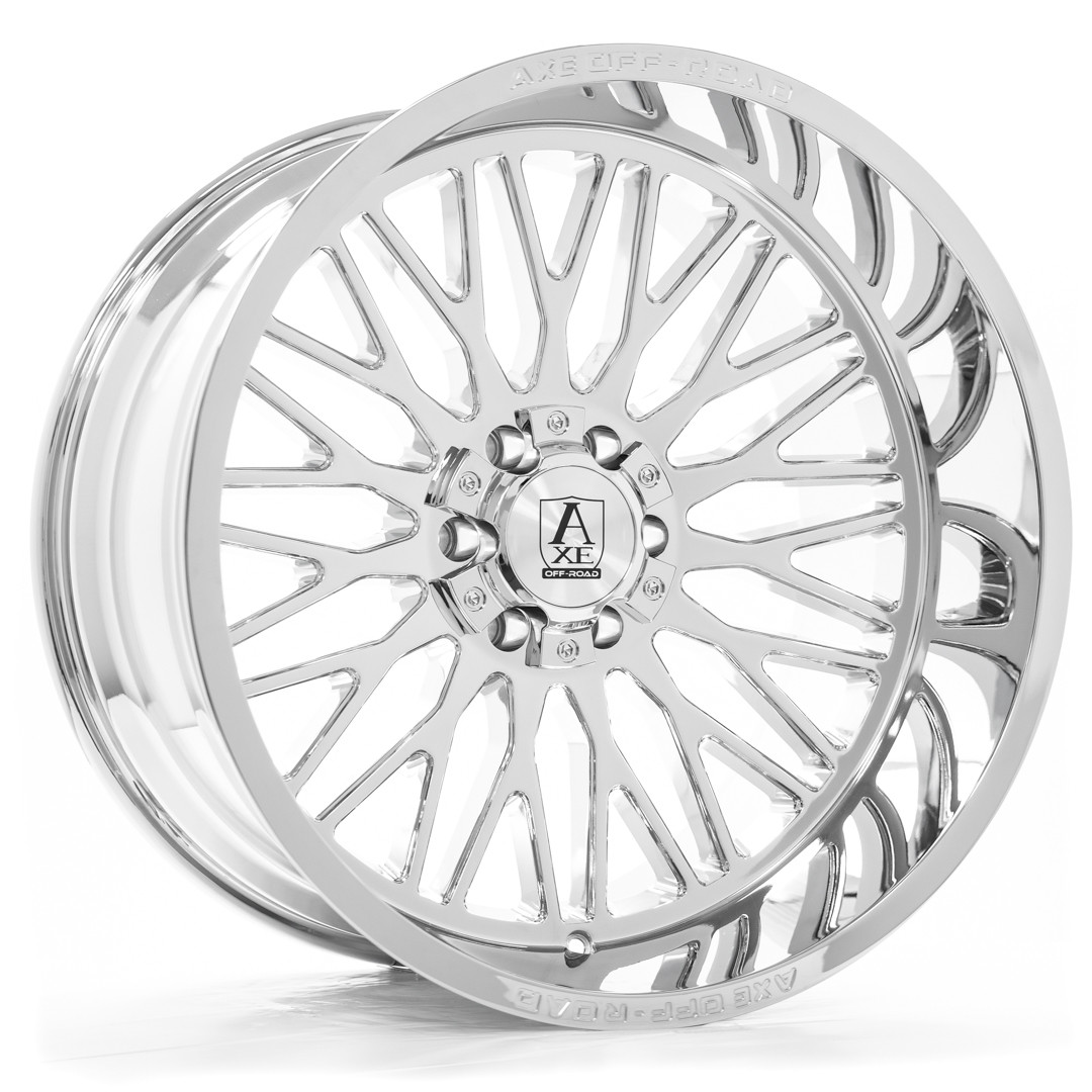 Axe Wheels 24x14 Kratos Offroad Aluminum Wheel - 125.2 Bore - 8x165 BC - -76 Off Set - Chrome - 24148165-76KRACH