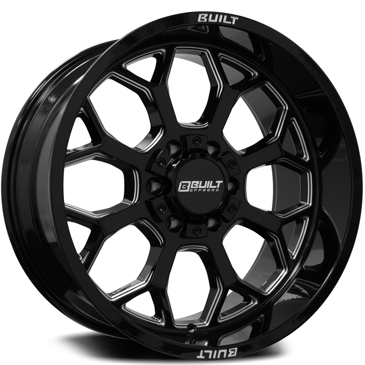 Axe Wheels 20x9 BTO-1 Offroad Aluminum Wheel - 125.2 Bore - 8x180 BC - 0 Off Set - Gloss Black Double Milled - 2098180-0BT01BM
